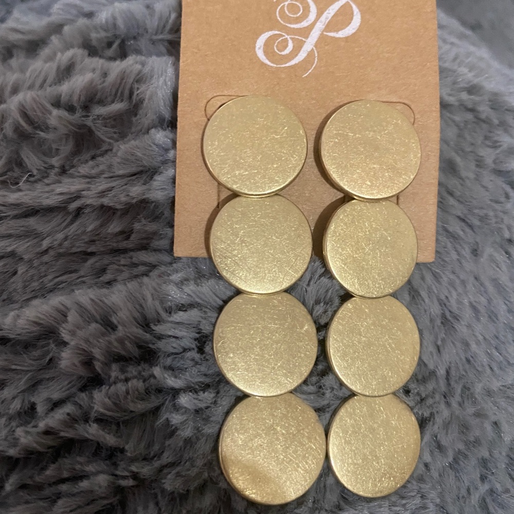 NIB RETIRED Plunder Mila Gold earrings